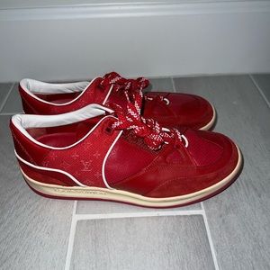 Vintage Red Louis Vuitton Sneakers